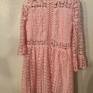 Vintage Style Pink Lace Women Dress